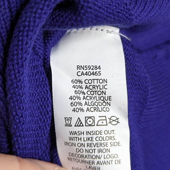 NWT Children's Place Blue Rainbow Striped Sequin Heart Sweater Dress 5/6 - Picture 7 of 7